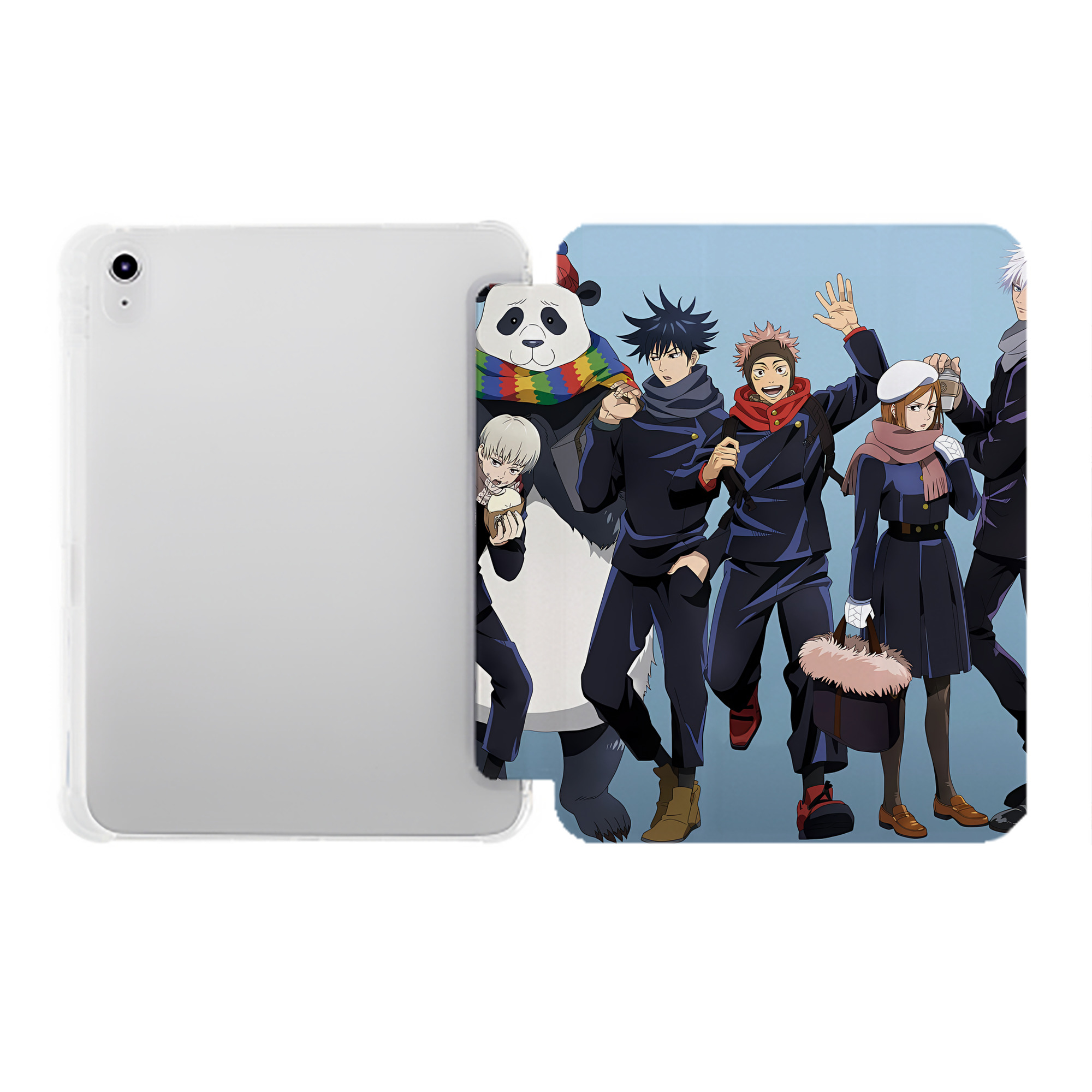 （画像用） SPY×FAMILY间谍家家酒 IPad ケース ペン収納付き 三つ折りスタンド PUレザー×シリコン 対応機種9.5/10.5/10.9インチ